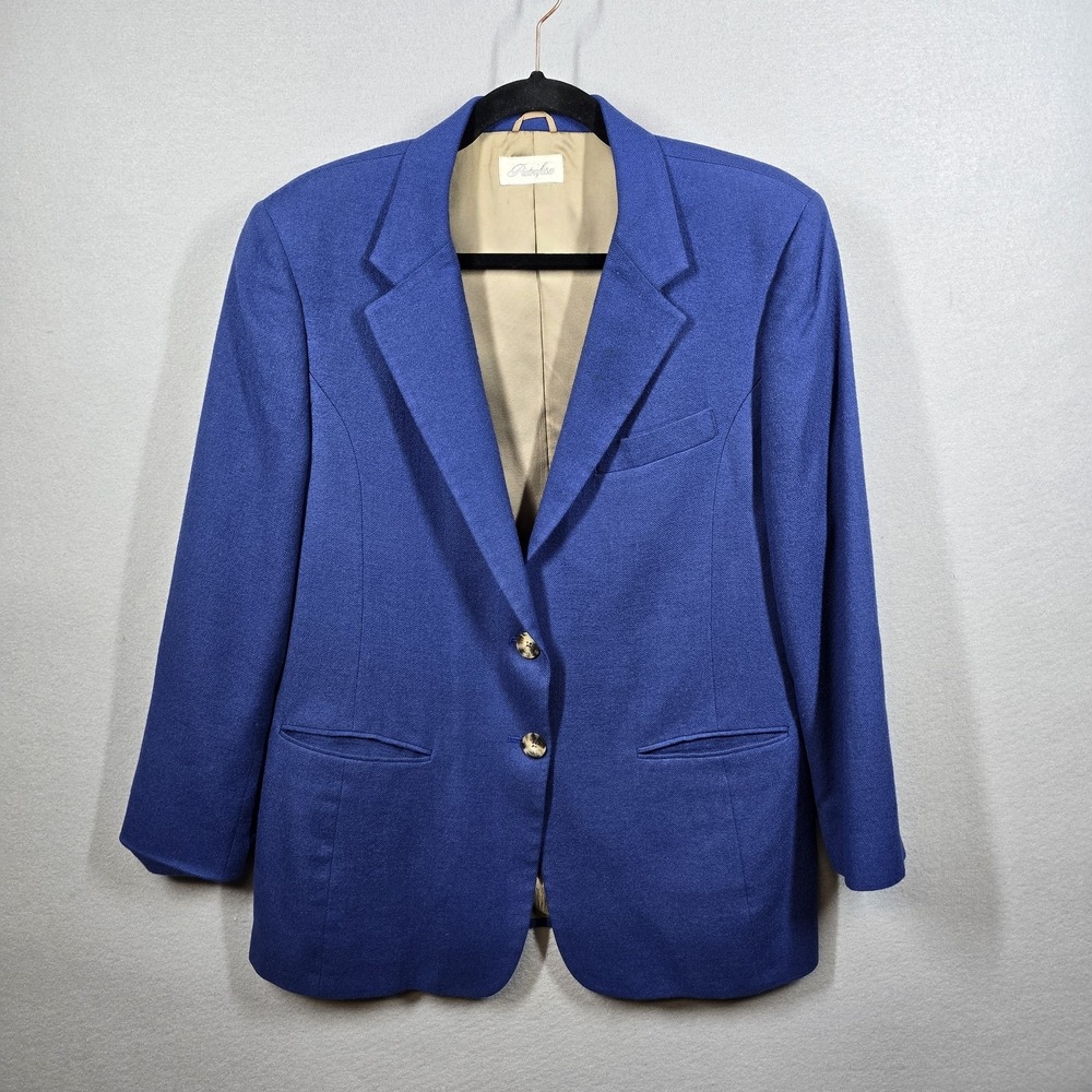 Pietrafesa Blazer Womens 12 Ing Loro Piana Fabric‎ 100% Worsted Camelhair Italy